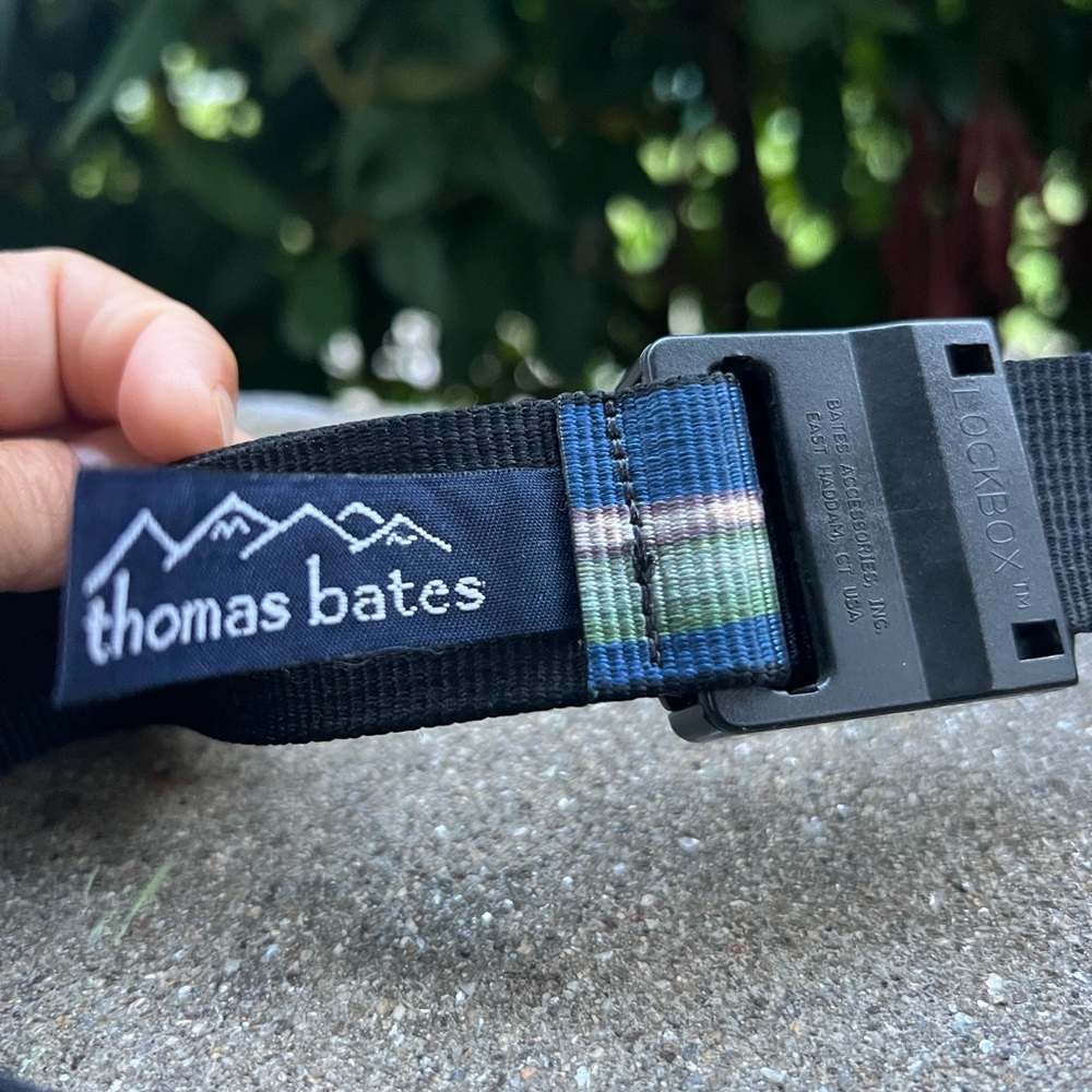 Thomas Bates Hiker Men’s Belt With Locking Cam Buckle Canoe Rowing Paddles Boat - Picture 2 of 6